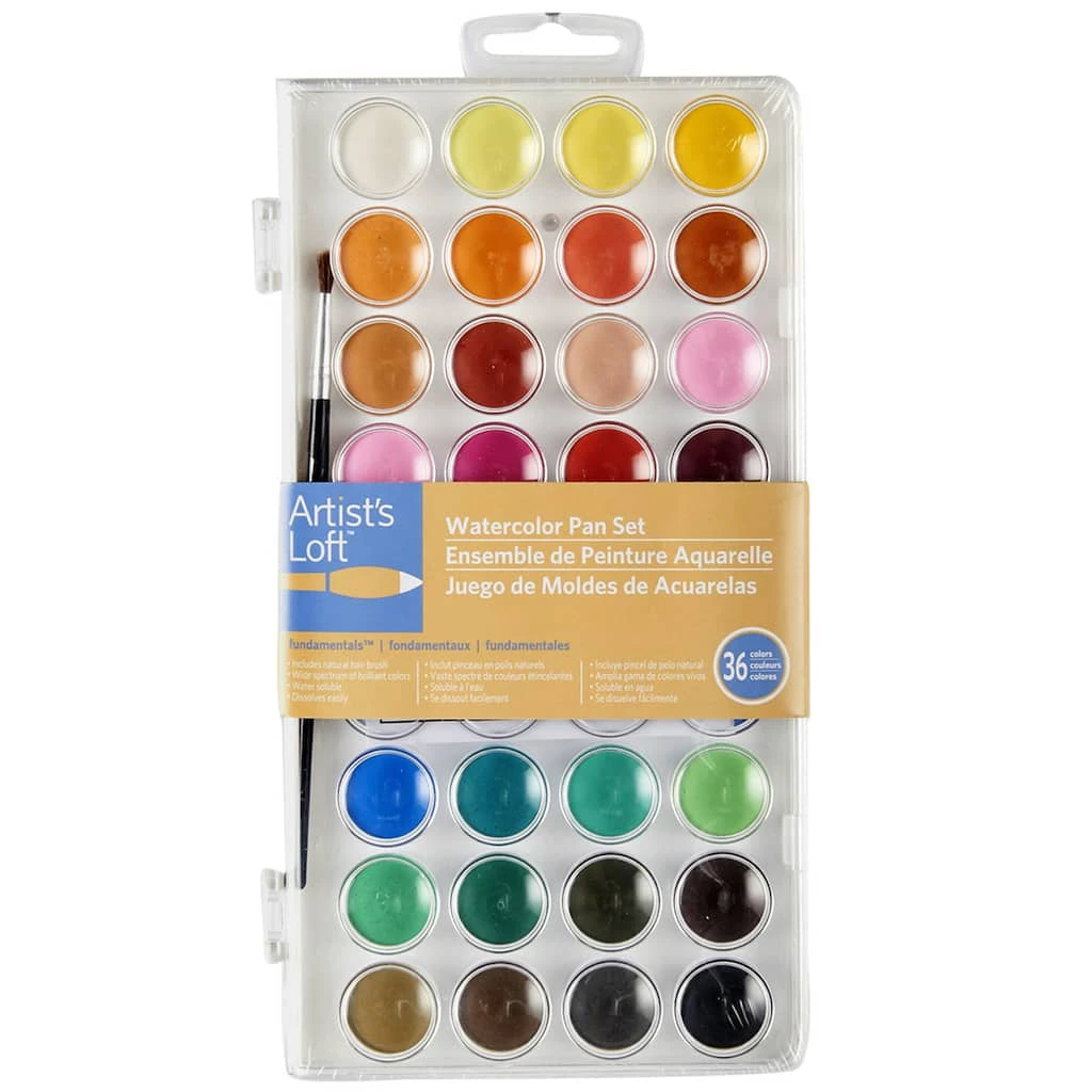 Discount 👏 36 Color Watercolor Pan Set by Artist's Loft™ Necessities™ by Artists Loft 🥰 - Image 5