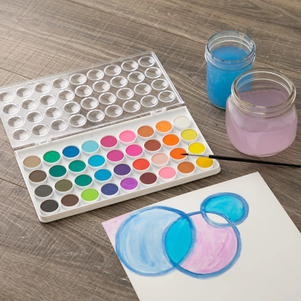 Discount 👏 36 Color Watercolor Pan Set by Artist's Loft™ Necessities™ by Artists Loft 🥰 - Image 2