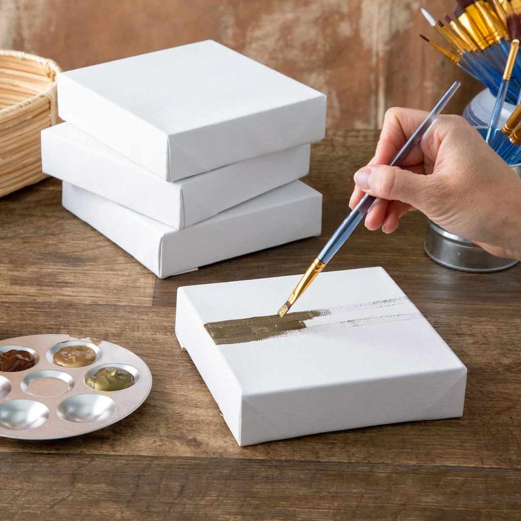 Deals ๐ฏ 4 Pack 6" x 6" Deco Canvas, Level 1 by Artist's Loft® by Artists Loft โ๏ธ - Image 3