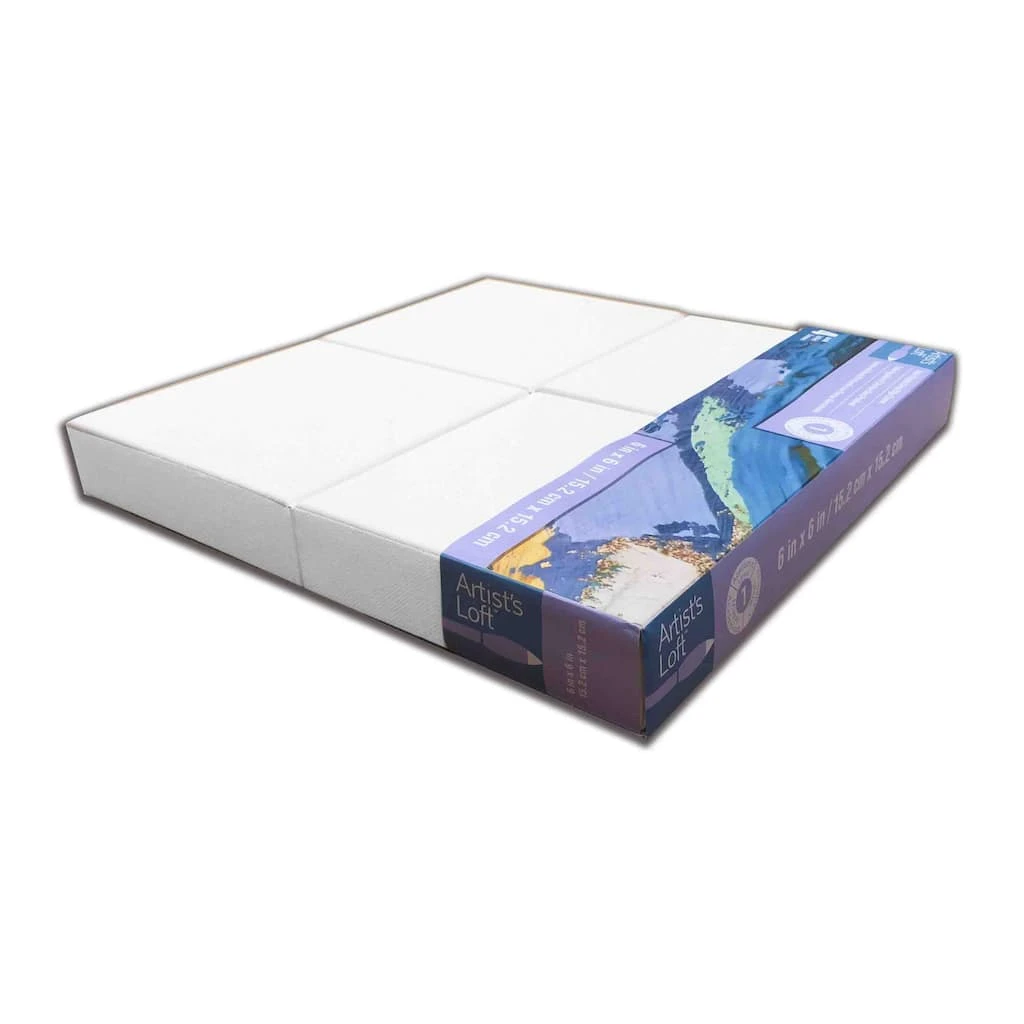 Deals ๐ฏ 4 Pack 6" x 6" Deco Canvas, Level 1 by Artist's Loft® by Artists Loft โ๏ธ - Image 6