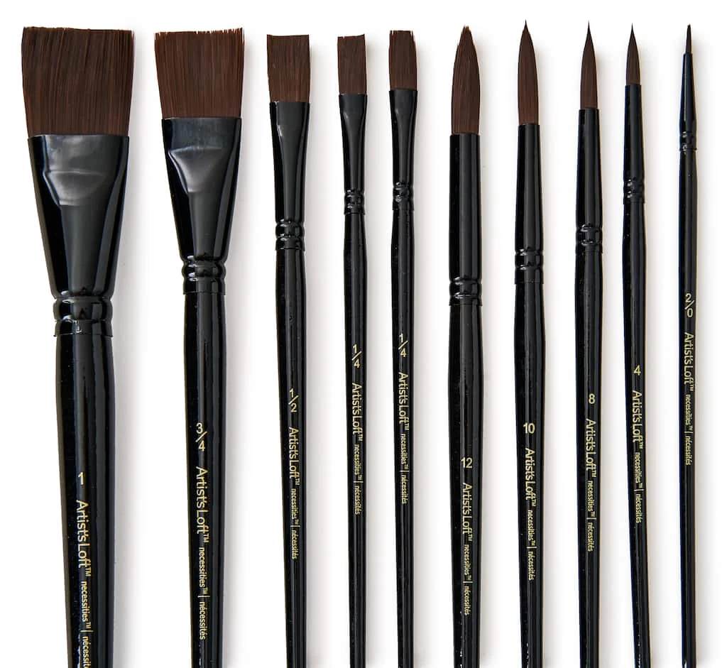Best reviews of 🎁 Necessities™ Synthetic 10 Piece Brush Set by Artist's Loft® by Artists Loft ✔️