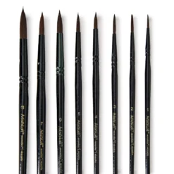 Outlet ๐คฉ Necessities™ Synthetic Watercolor Round 8 Piece Brush Set by Artist's Loft® by Artists Loft ๐