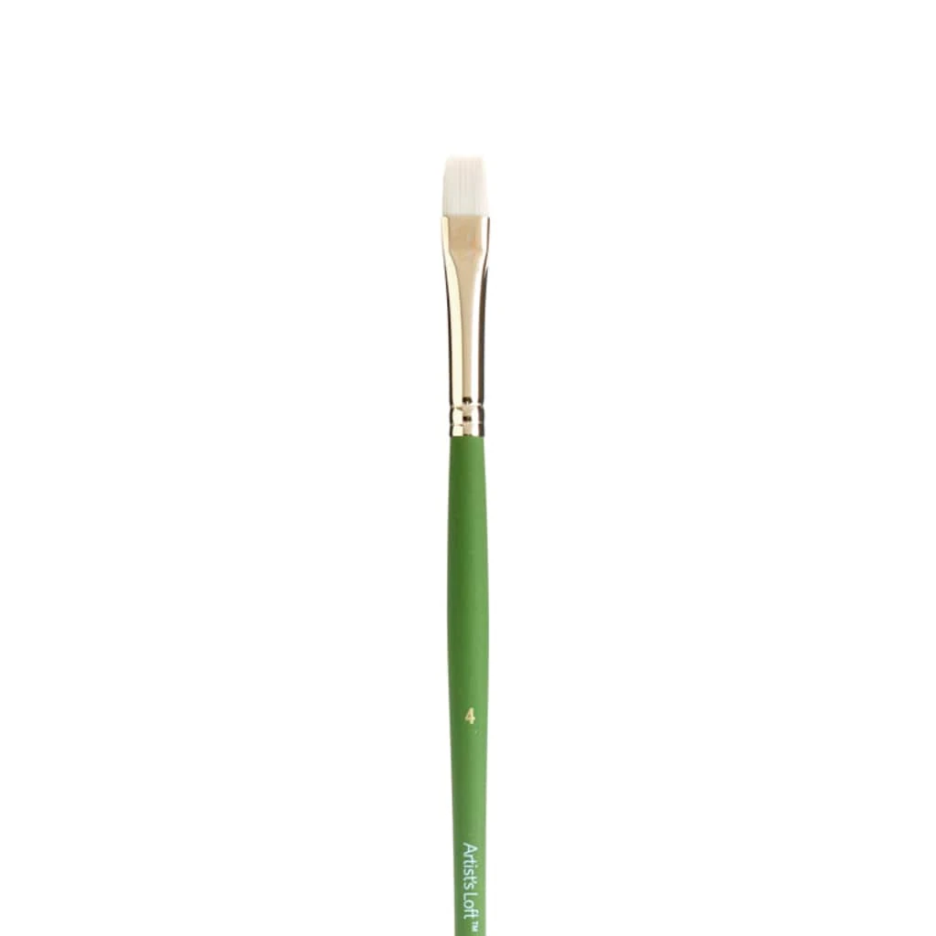 Budget 🛒 12 Pack: Firenze Long Handle Bright Brush by Artist's Loft™ by Artists Loft 😀 - Image 4