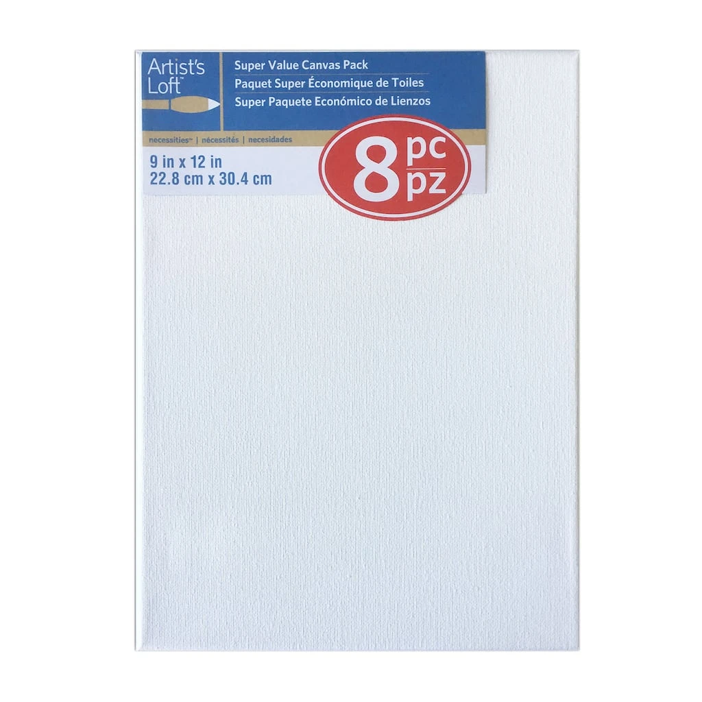 Best Sale ⌛ 8 Pack 9" x 12" Super Value Canvas by Artist's Loft® Necessities™ by Artists Loft ❤️ - Image 3