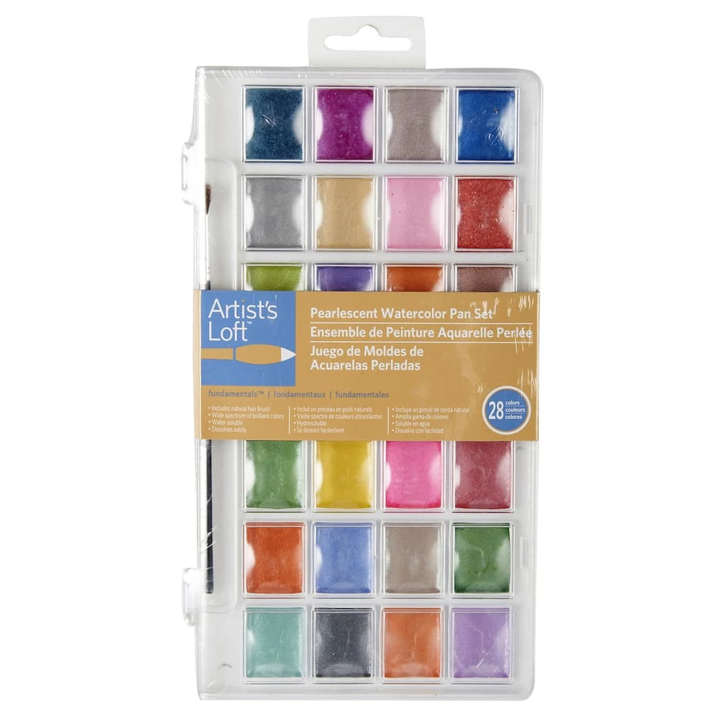 New ⌛ Pearlescent Watercolor Pan Set by Artist's Loft™ Necessities™ by Artists Loft ⭐ - Image 4