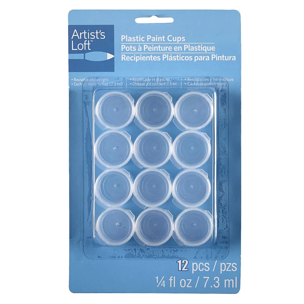 Wholesale 😍 24 Packs: 12 ct. (288 total) Plastic Paint Cups by Artist's Loft™ by Artists Loft ⭐
