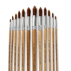 Cheap 🤩 Brown Synthetic Round Brushes by Artist's Loft® Necessities™ by Artists Loft 🌟