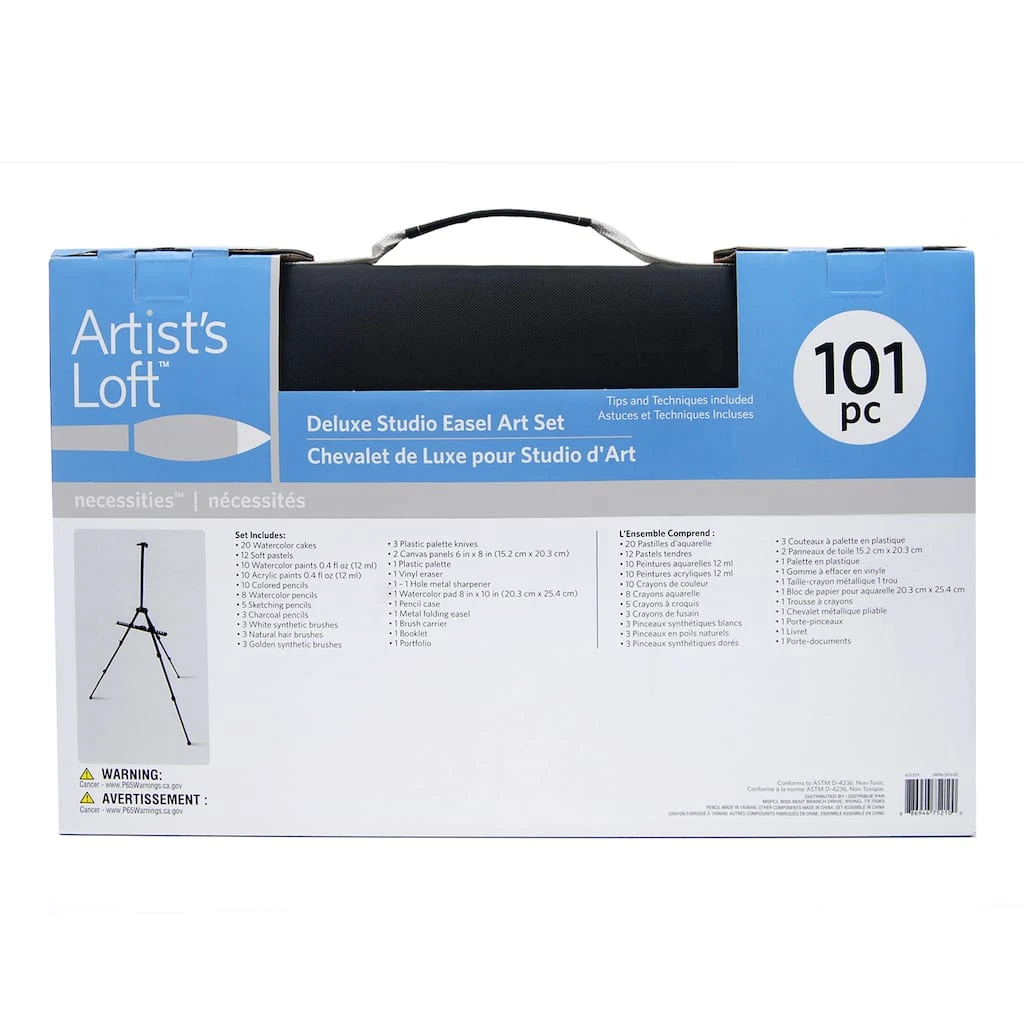 Cheapest ⭐ 6 Pack: 101 Piece Deluxe Easel Art Set by Artist's Loft™ Necessities™ by Artists Loft ⭐ - Image 4