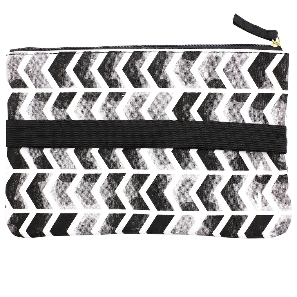 Cheapest ✔️ 6 Pack: Chevron Canvas Pencil Pouch by Artist's Loft® by Artists Loft ✔️ - Image 3