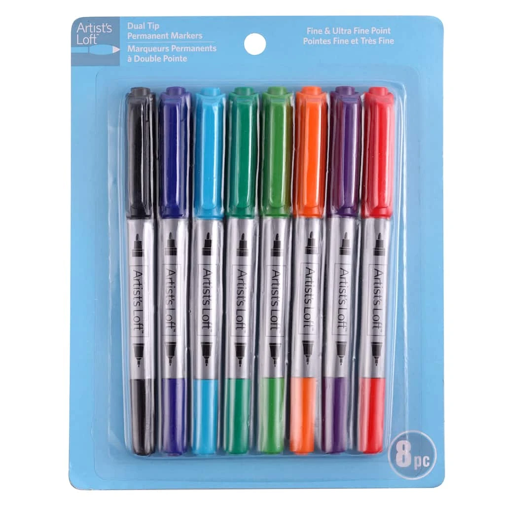 Outlet ✔️ 12 Packs: 8 ct. (96 total) Dual Tip Permanent Markers by Artist's Loft™ by Artists Loft ❤️ - Image 5