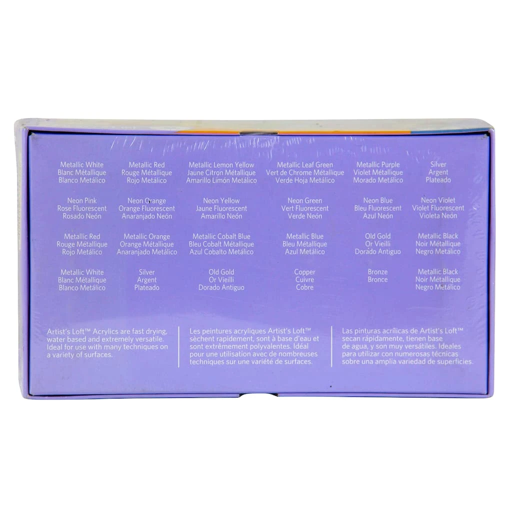 Cheap ⌛ 12 Packs: 24 ct. (288 total) Metallic & Neon Acrylic Paint Set by Artist's Loft™ by Artists Loft 🔥 - Image 5