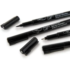 Promo ⭐ Multi Tip Black Illustration Pen Set By Artist's Loft™ by Artists Loft 😀