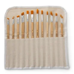Best reviews of ๐ Long Handle Gold Synthetic Paintbrush Set By Artist's Loft® Necessities™ by Artists Loft ๐