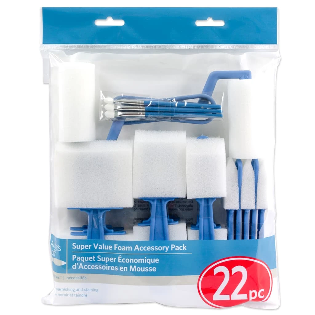 Best Pirce ๐ 12 Packs: 22 ct. (264 total) Super Value Foam Brush Set By Artist's Loft™ Necessities™ by Artists Loft ๐งจ