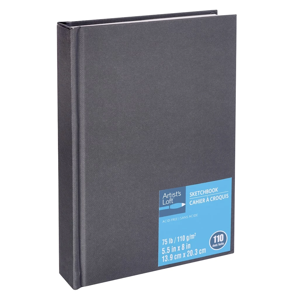 Wholesale ✨ 12 Pack: Gray Hardcover Sketchbook by Artist's Loft™, 5.5" x 8" by Artists Loft 😍