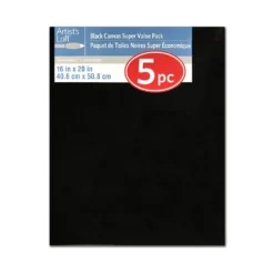 Hot Sale ✔️ 5 Pack Black Canvas Super Value Pack by Artist's Loft® Necessities™ by Artists Loft ⭐