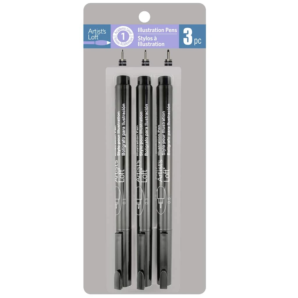 Cheapest 💯 6 Packs: 3 ct. (18 total) Black Illustration Pens by Artists Loft™ ✔️ - Image 6