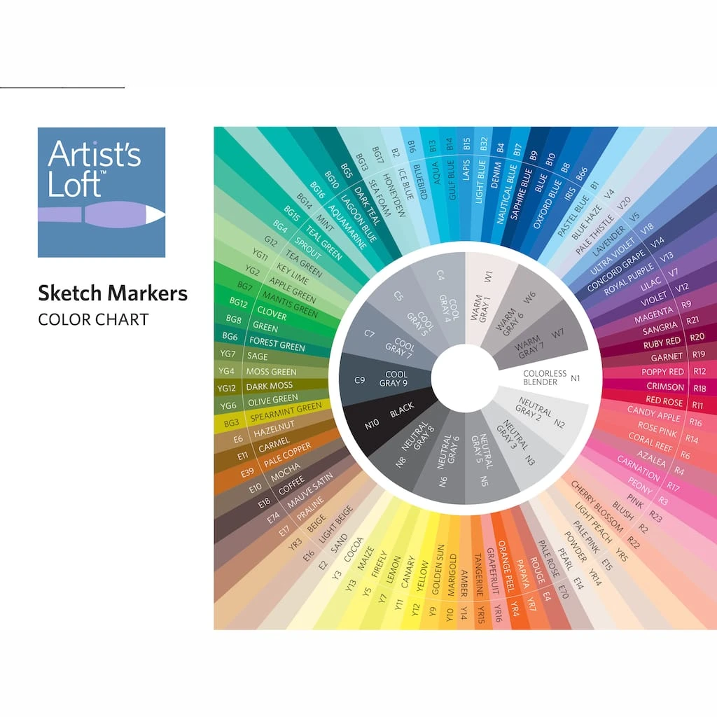 Top 10 😍 Floral Level 2 Dual Tip Sketch Marker Set by Artist’s Loft™ by Artists Loft ✔️ - Image 5