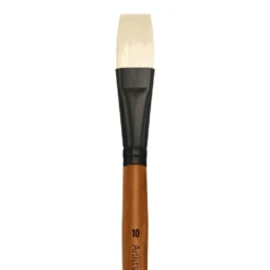 New โจ Level 1 Oil Short Handle Flat Brush by Artist's Loft™ by Artists Loft โ๏ธ