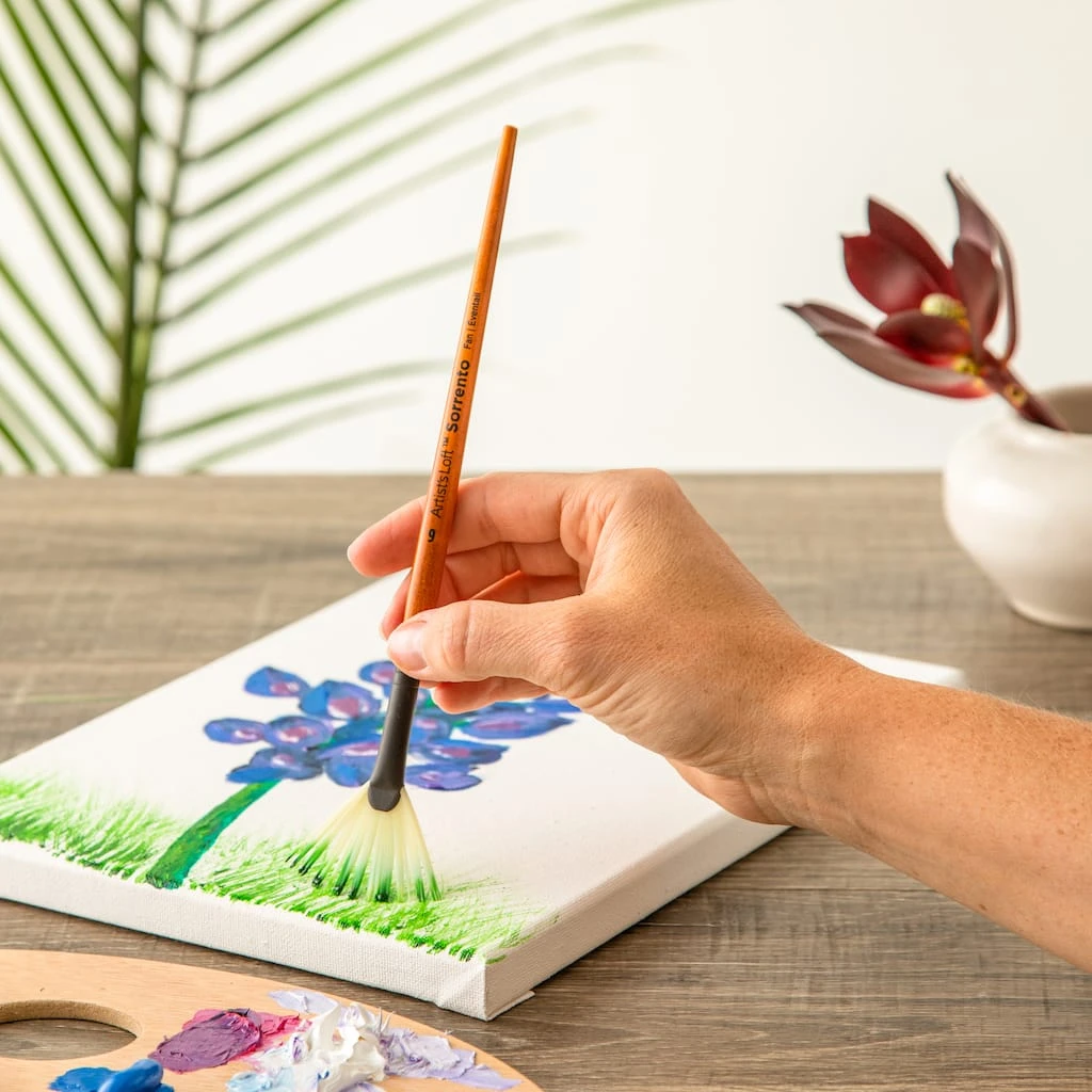 Best reviews of ❤️ Level 1 Oil Short Handle Fan Brush by Artist's Loft™ by Artists Loft ✨ - Image 2