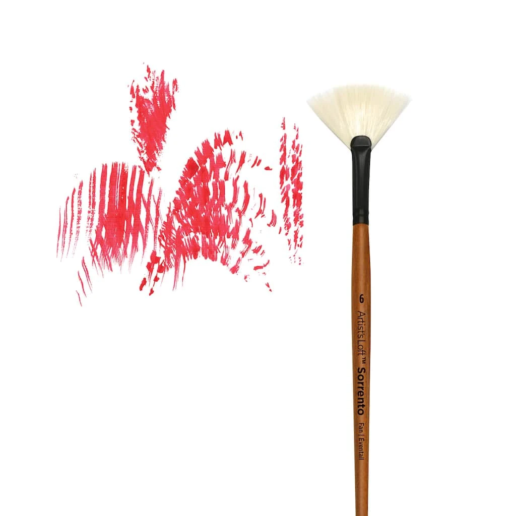 Best reviews of ❤️ Level 1 Oil Short Handle Fan Brush by Artist's Loft™ by Artists Loft ✨ - Image 3