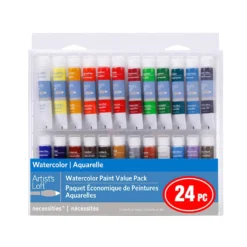 Discount 🧨 24 Color Watercolor Paint Value Pack by Artist's Loft™ Necessities™ by Artists Loft ⭐
