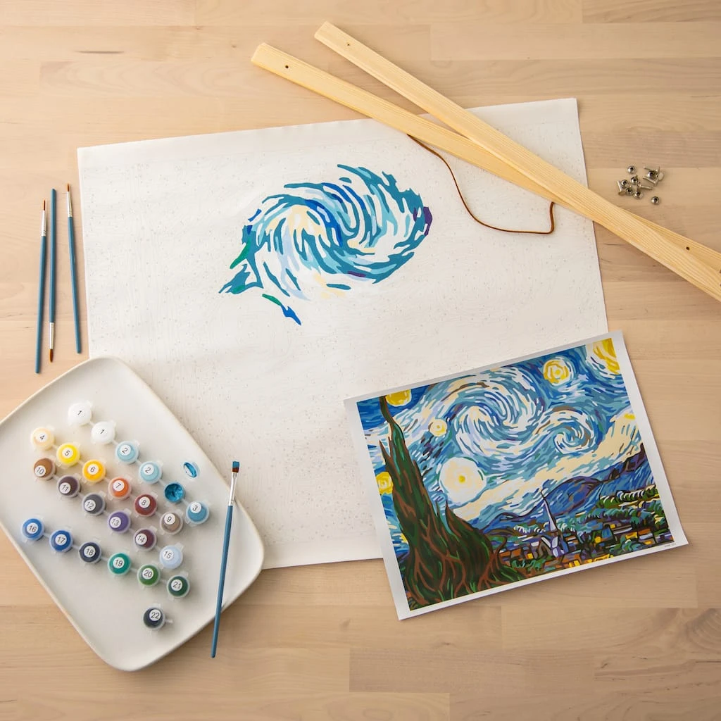Buy ⌛ Van Gogh Starry Night Paint-by-Number Kit by Artist's Loft™ Necessities™ by Artists Loft ⭐ - Image 2