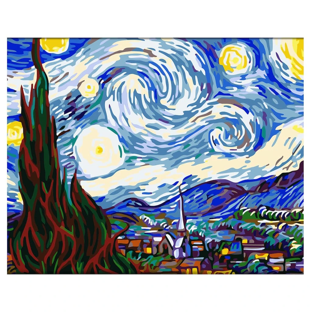Buy ⌛ Van Gogh Starry Night Paint-by-Number Kit by Artist's Loft™ Necessities™ by Artists Loft ⭐ - Image 5