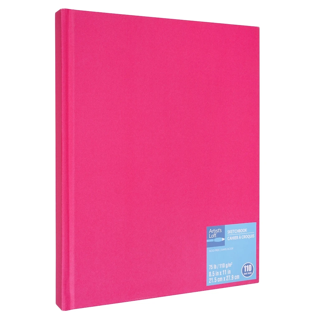 Top 10 ✨ Bright Pink Hardcover Sketchbook by Artist's Loft®, 8.5" x 11" by Artists Loft ⭐ - Image 4