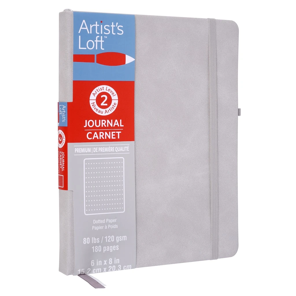 Deals 🤩 12 Pack: Gray Hardcover Dot Journal by Artist's Loft™, 6" x 8" by Artists Loft ⭐