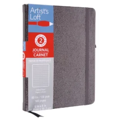 Promo ⌛ 12 Pack: Metallic Gray Premium Hardcover Dot Journal by Artist's Loft™, 6" x 8" by Artists Loft 😉