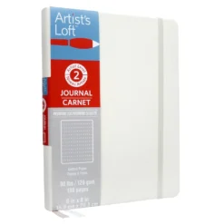 Hot Sale 🤩 12 Pack: White Hardcover Dot Journal by Artist's Loft™, 6" x 8" by Artists Loft ✨