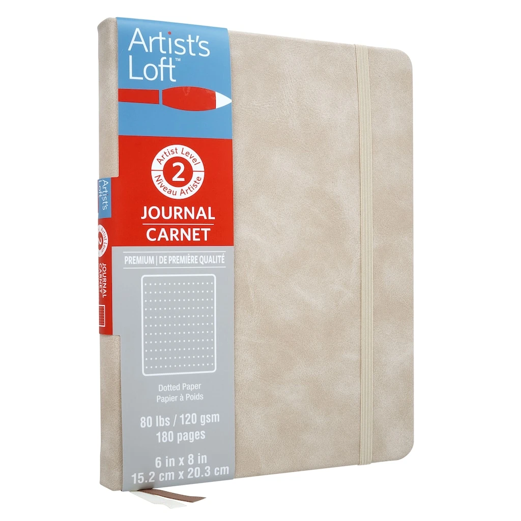 Outlet 💯 Soft Brown Dot Hardcover Journal by Artist's Loft® by Artists Loft 😍