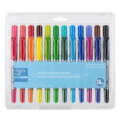 Best Sale ❤️ 6 Pack: 24 ct. (144 total) Dual Tip Permanent Markers by Artist's Loft™ by Artists Loft ❤️