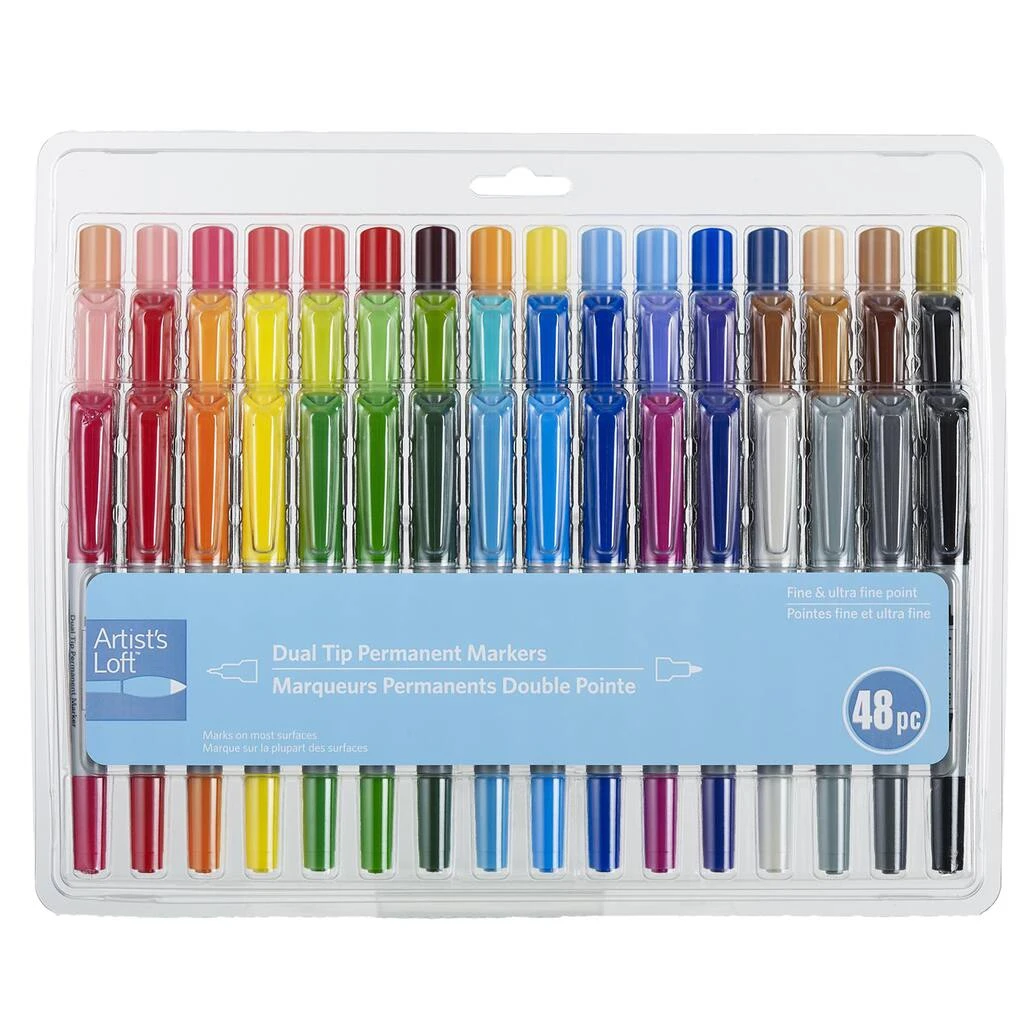 Best Sale 👏 48 Color Dual Tip Permanent Markers by Artist's Loft™ by Artists Loft ✔️ - Image 5