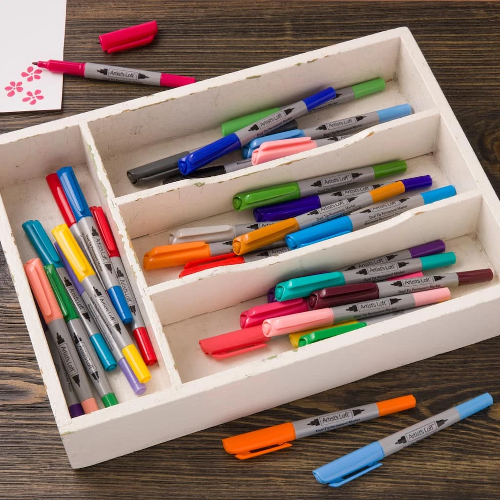 Best Sale 👏 48 Color Dual Tip Permanent Markers by Artist's Loft™ by Artists Loft ✔️ - Image 2
