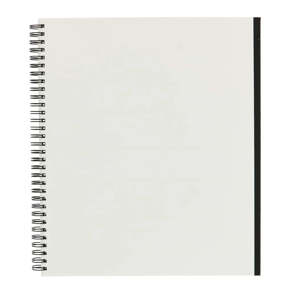 Budget ๐ Black Hard Cover Drawing Pad by Artist's Loft™, 8.5" x 11" by Artists Loft ๐ - Image 3
