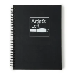 Best Sale 🤩 Black Hard Cover Drawing Pad by Artist's Loft™, 5.5" x 8.5" by Artists Loft ✨