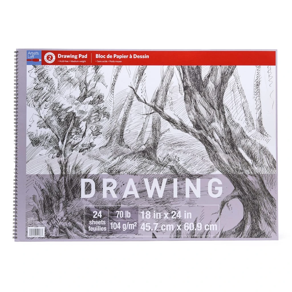 Outlet โจ 6 Pack: Drawing Paper Pad by Artist's Loft™, 18" x 24" by Artists Loft ๐