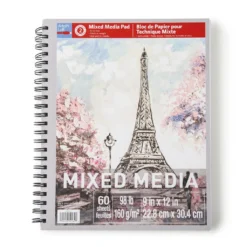 Coupon 🧨 Mixed Media Medium Weight Paper Pad by Artist's Loft™, 9" x 12" by Artists Loft 🎉