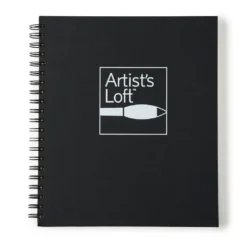Outlet ❤️ 6 Pack: Black Hard Cover Watercolor Pad by Artist's Loft™, 8.5" x 11" by Artists Loft ⭐