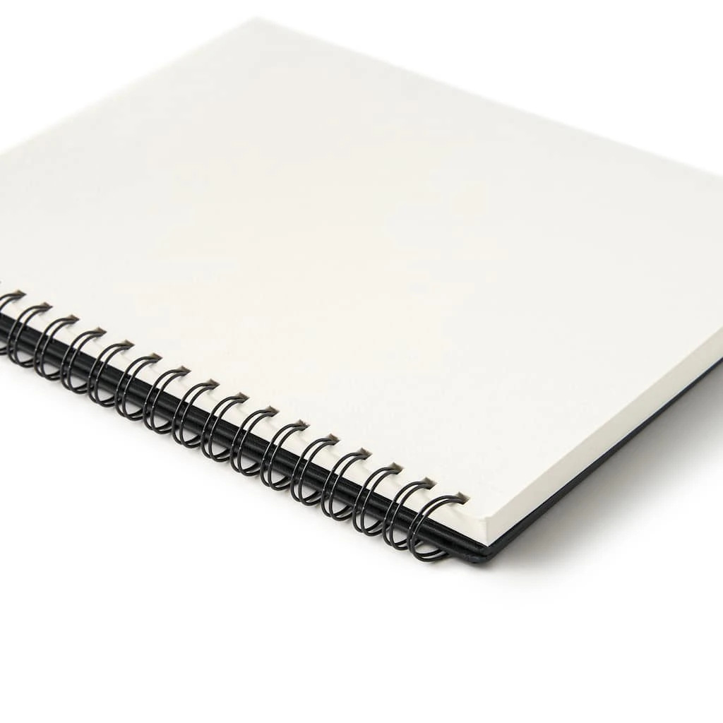 Outlet ❤️ 6 Pack: Black Hard Cover Watercolor Pad by Artist's Loft™, 8.5" x 11" by Artists Loft ⭐ - Image 4