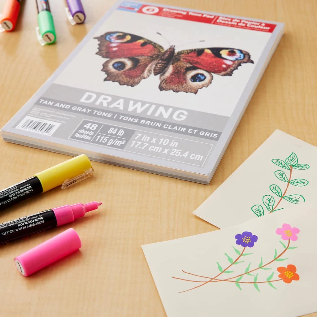 Budget ๐ Tan & Gray Tone Drawing Pad by Artist's Loft™ by Artists Loft ๐ - Image 7