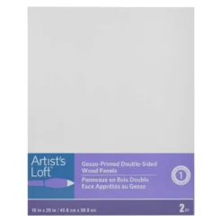 Budget 💯 2 Pack Level 1 16" x 20" Gesso-Primed Double-Sided MDF Panels by Artist's Loft™ by Artists Loft 🛒