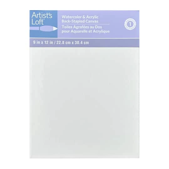 Buy 🤩 Level 1 Watercolor & Acrylic Back-Stapled Canvas by Artist's Loft™ by Artists Loft 🎉 - Image 5