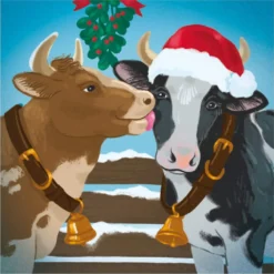 Hot Sale 😍 Holiday Cows Canvas Painting Kit by Artist's Loft™ Necessities™ by Artists Loft 😍