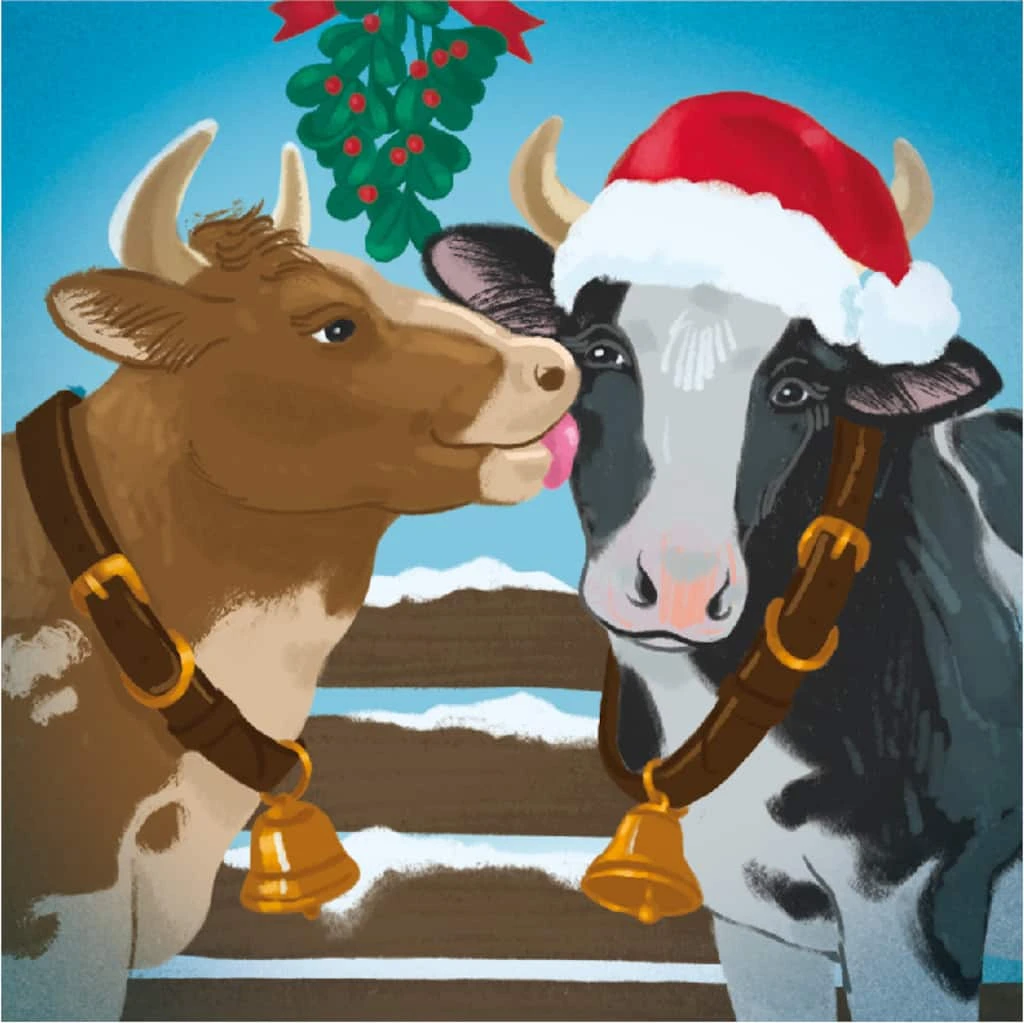 Hot Sale 😍 Holiday Cows Canvas Painting Kit by Artist's Loft™ Necessities™ by Artists Loft 😍