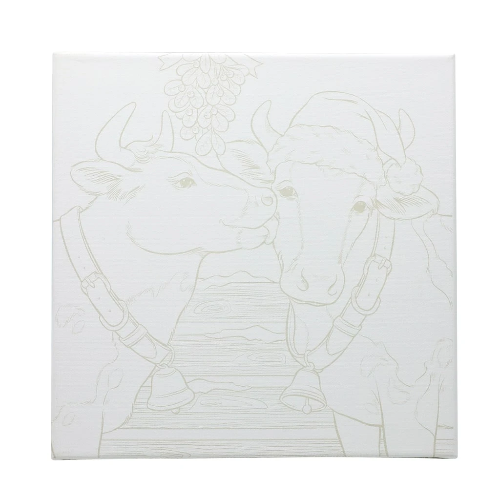 Hot Sale 😍 Holiday Cows Canvas Painting Kit by Artist's Loft™ Necessities™ by Artists Loft 😍 - Image 3