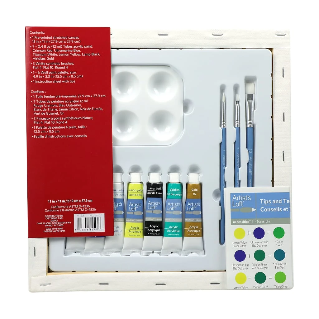 Discount ๐ Snow Family Canvas Painting Kit by Artist's Loft™ Necessities™ by Artists Loft ๐ - Image 4