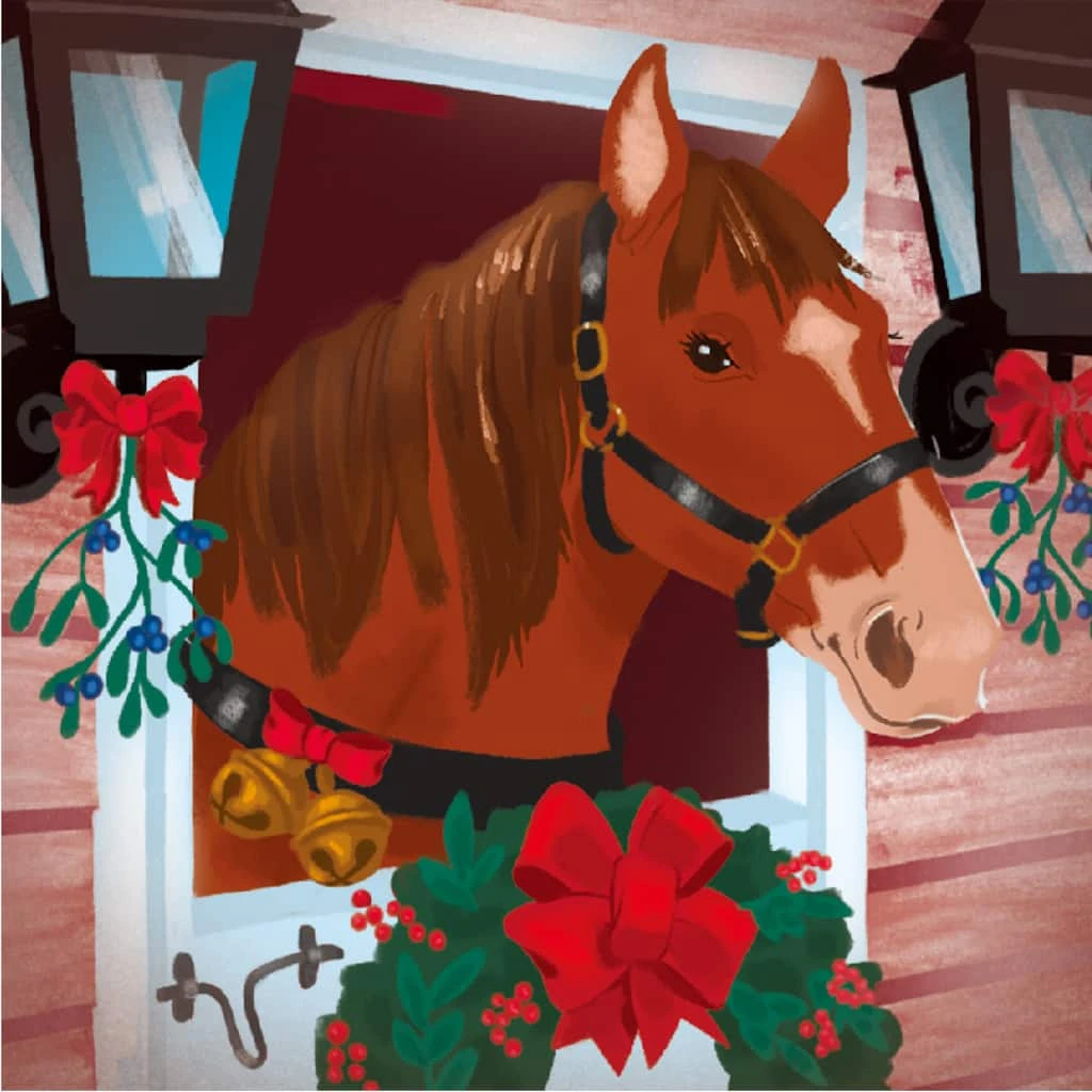 Outlet ❤️ Holiday Horse Canvas Painting Kit by Artist's Loft™ Necessities™ by Artists Loft ⭐